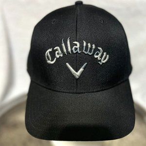 Callaway V Tour Authentic White Black Golf‎ Hat Cap Adjustable